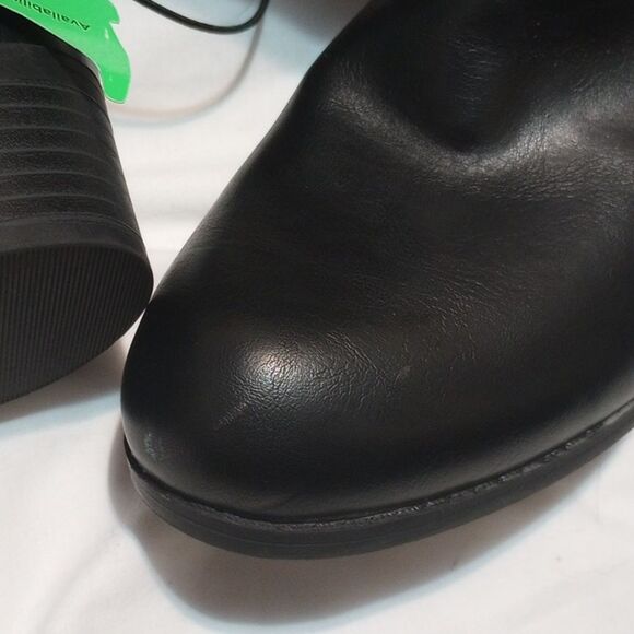 Black Liz Claiborne Knee High Boots 8.5 Wide Calf NWT - Picture 10 of 13